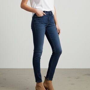 Joes Jeans Sonnet Mid Rise Skinny Cropped Dark Wash Jeans - size 25